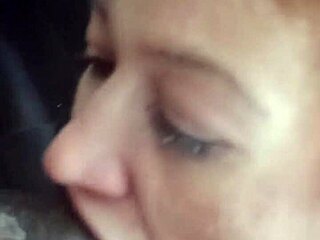 Deepthroat technique with large cock in blowjob scene