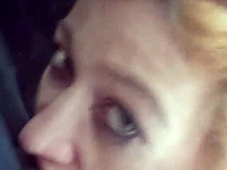 Deepthroat technique with large cock in blowjob scene