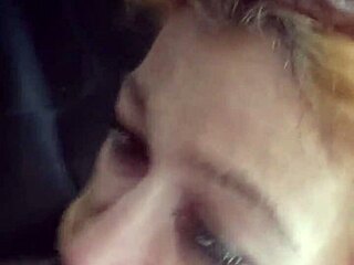 Deepthroat technique with large cock in blowjob scene