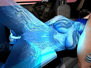 Cortana Interacts With Master Chief In 3D