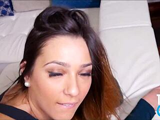 Teen Jaye Summers Sucks Big Cock with Two-Handed Handjob!