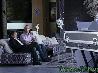 Slutty teen 18+ eagerly sucks stepbro's cock.