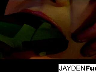 Jayden and natasha team up on a dick