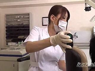 巨乳歯科医がクリニックで激おっぱいアクション溢れまくり