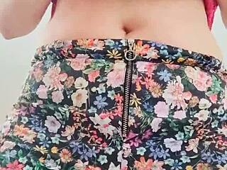 Model Teases with Big Natural Tits and Moans Outdoors