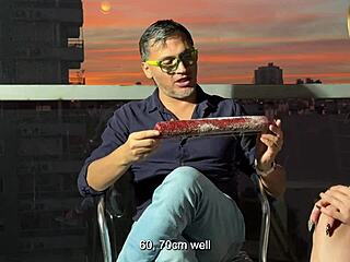 keila bassi teases giant dick between breads passionately