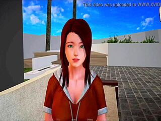 나의 새 가족 265 작은 가슴 브루넷 3D 헨타이