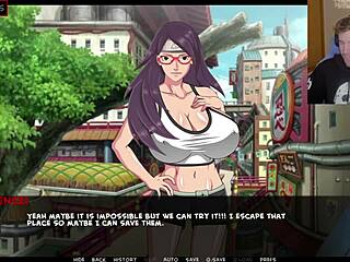 This Naruto parody with Sarada got really wild during training.