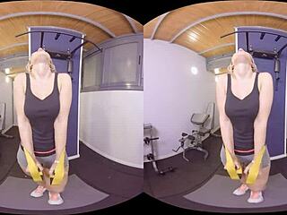 Wow, check out this intense fitness sex in 3D! VirtualRealPorn delivers hot action!