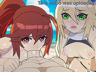 beach episode - blazblue hentai