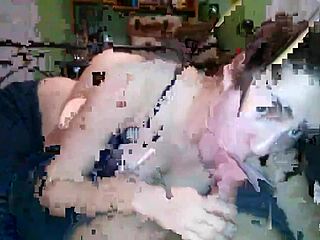 cute beautiful white girl gives blowjob in amateur video scene