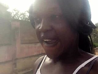 Crazy bitch hunts for a lighter in the supermarket