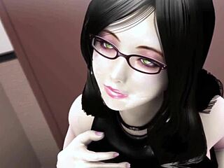 uhh, gettin’ fucked by big boob hentai chick i dunno!