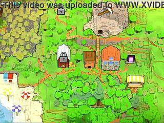 I got double creampie in Hornycraft parody with Alex tight pussy and huge cock action