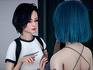 My bully turns into my lover, teasing with small tits in this game