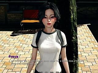 My bully turns into my lover, teasing with small tits in this game