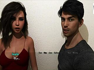 Layla Gets Help in 3D Anime Scene