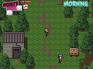 I rescue two hot milfs from zombies in hentai game part 3