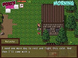 I rescue two hot milfs from zombies in hentai game part 3