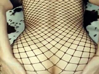 Sexwife And Husbands Friend In Intense Anal Action