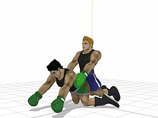 little mac gets bareback fucked in gay game