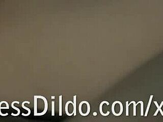 Lesbian girls licking and strapon fucking with face sitting