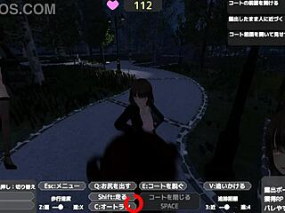 Sereka-san exposes in naked coat outdoors