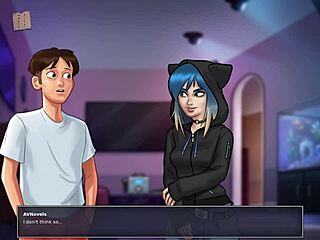 In Summertime Saga 159, she handles monster cock with small tits 😏