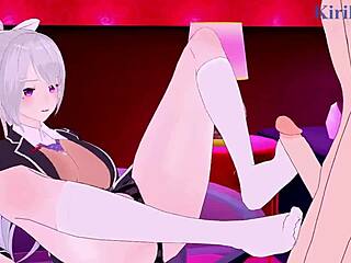 Nui Sociere and Higuchi Kaede have intense hentai sex