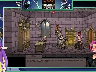 i love watching this brunette witch with big tits in silver trainer part 19