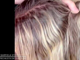 Gabriela Stokweel Delivers Intense Deepthroat Blowjob on Monster Cock!