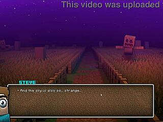 Steve เย็ดแตงโมสีน้ำเงินในเกมเฮนไต Hornycraft ตอนที่ 43