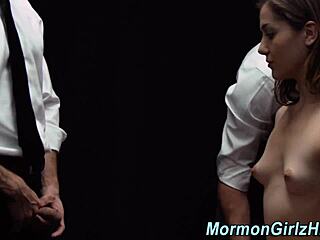 Mormon Teen Faces Intense Gangbang With Handjobs Missionary Blowjobs And Cumshots In Hardcore Amateur Action
