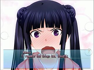 in the park, kokoro h6 from majikoi s gives a public blowjob to her teen lover, ending with a cumshot outdoors