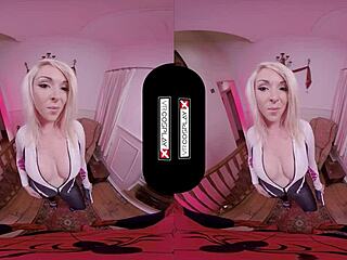 Spider Gwen Blows Your Mind with Her Mouth and Pussy in VR!