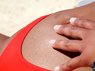 Angel Constance, an Indian MILF beauty, poses solo outdoors showcasing her big natural tits for Playboy.