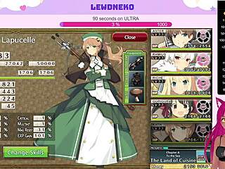 In this episode, vtuber lewdneko dives into evenicle's world. She encounters cute anime characters with big tits on a huge dating adventure.