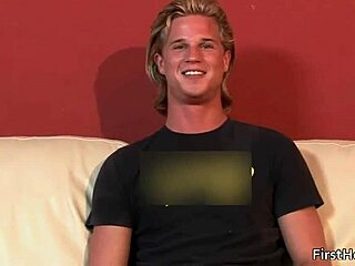 Cute Blonde Gay Dude Sucks And Fucks Hard!
