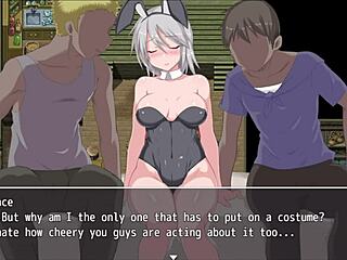 grace navigates labyrinth town in humiliating hentai adventure