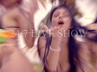 Addicted Brunette Latina Babes With Big Tits And Ass Submit In Lesbian Submission Scene!