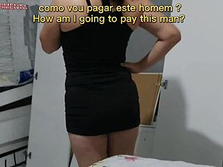 Portuguese amateur seduces repairman and pays with steamy action