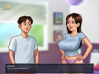 hottie explores summertime saga in anime cartoon hentai