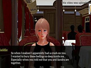 In my new family, the blonde and redhead sisters explore their small tits together.