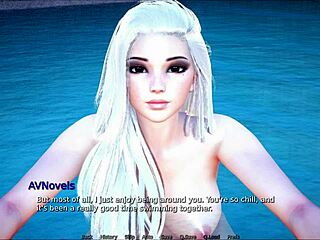 anime hentai girl in cute outfit with big tits and curvy boobs