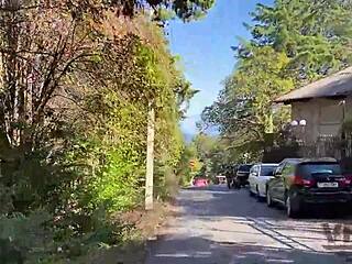 Stepsister provides oral and receives facial treatment.