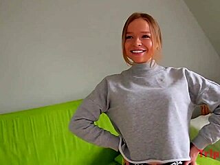 pretty russian girl has a bright personality and cute smile