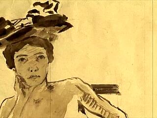 vintage erotic drawings with retro cartoon style