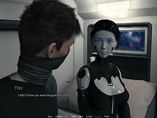 Me dio paja y corrida esa sexy gorda ojos azules robot follador con lencería de cama