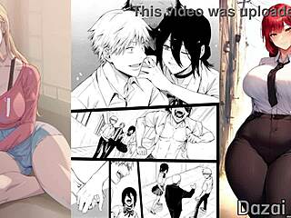 Chainsaw man makima and denji in bondage fun