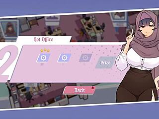 My boss teases me with her massive tits in this tsundere milf hentai game.